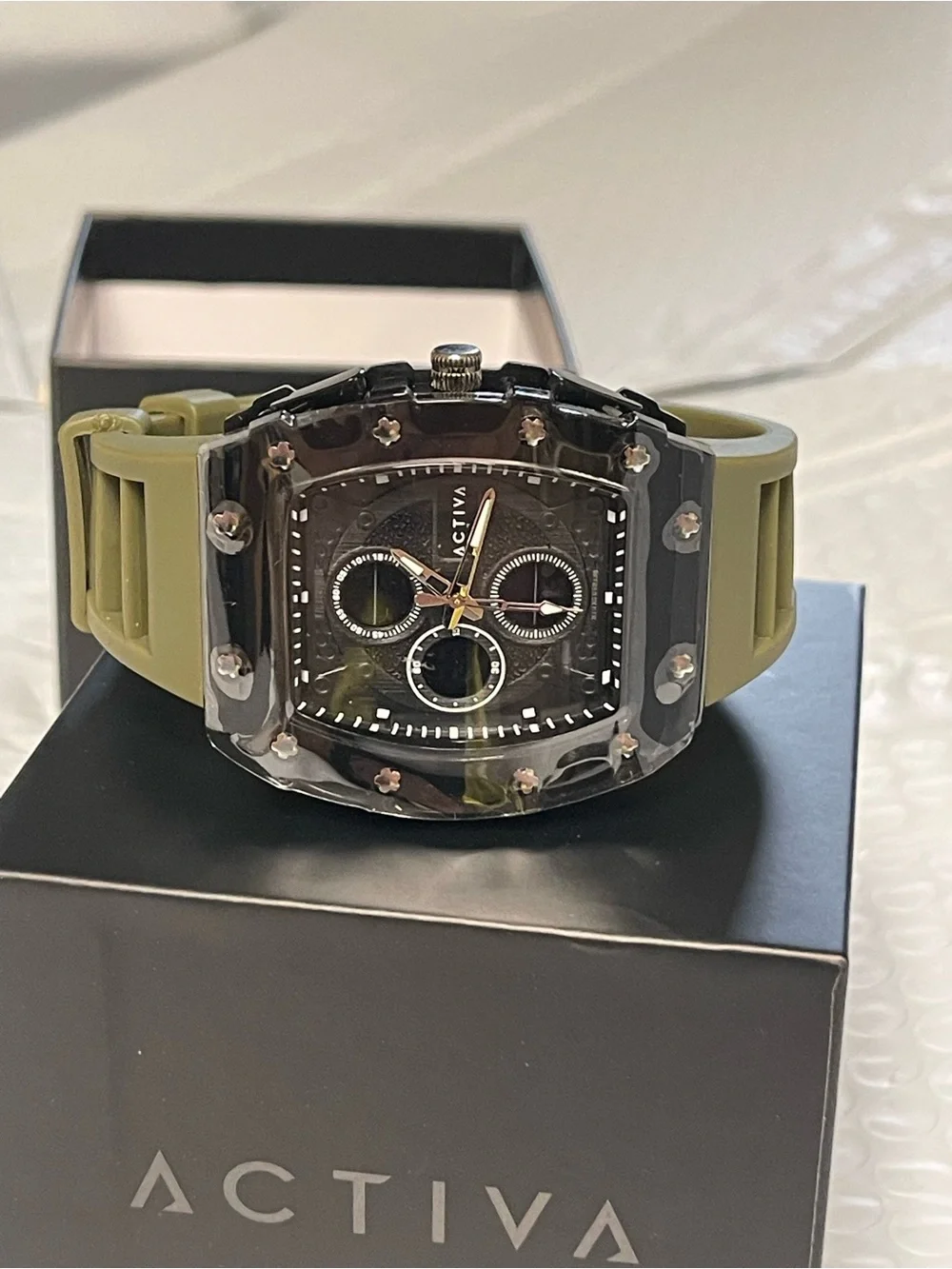 Activa X Invicta Digital Essentials Men's Watch - 42.8mm, Army Green new